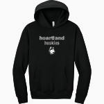 Heartland Huskie <span class="pdp-name-mascot">Heartland Community Schools Huskies</span> BELLA+CANVAS Unisex 10-Ounce Heavyweight Pullover Hoodie Front Thumbnail