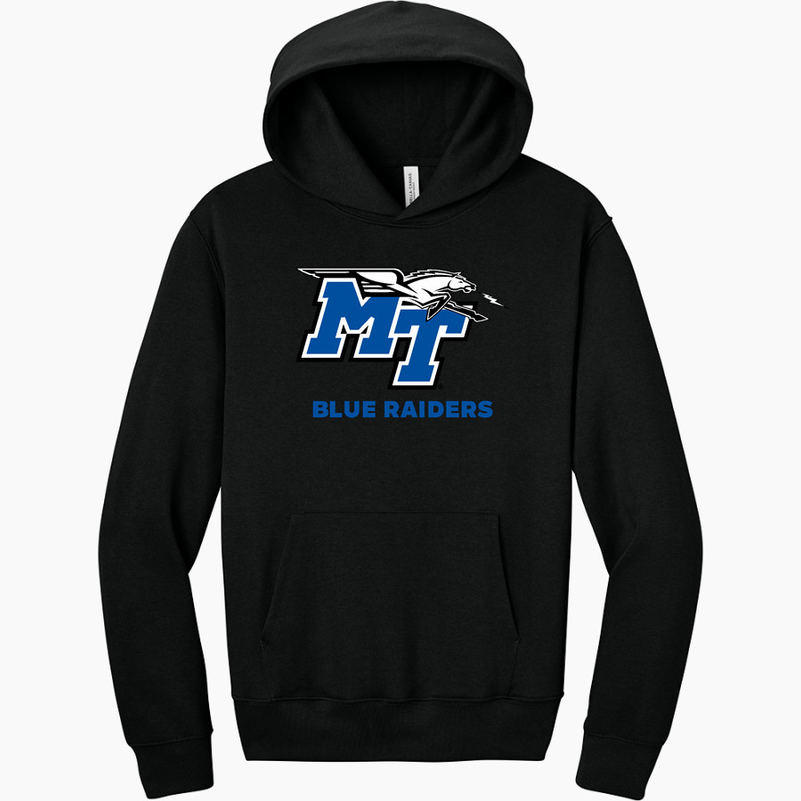 MTSU Blue Raiders BELLA+CANVAS Unisex 10-Ounce Heavyweight Pullover Hoodie