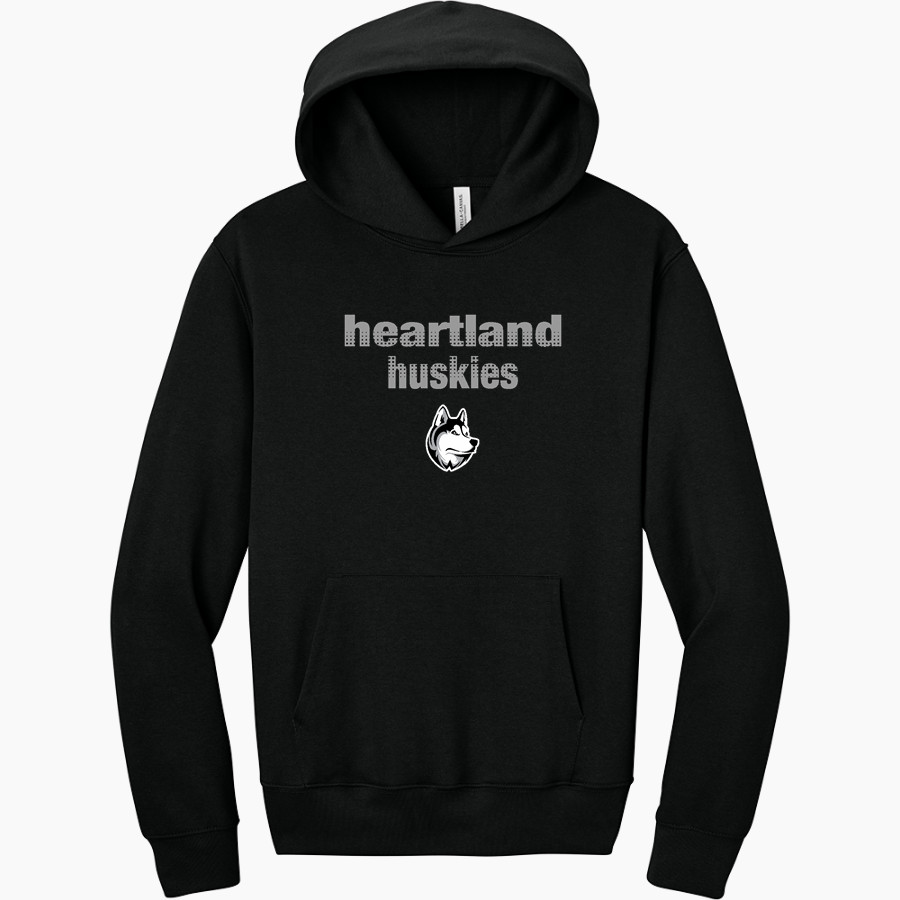 Heartland Huskie <span class="pdp-name-mascot">Heartland Community Schools Huskies</span> BELLA+CANVAS Unisex 10-Ounce Heavyweight Pullover Hoodie