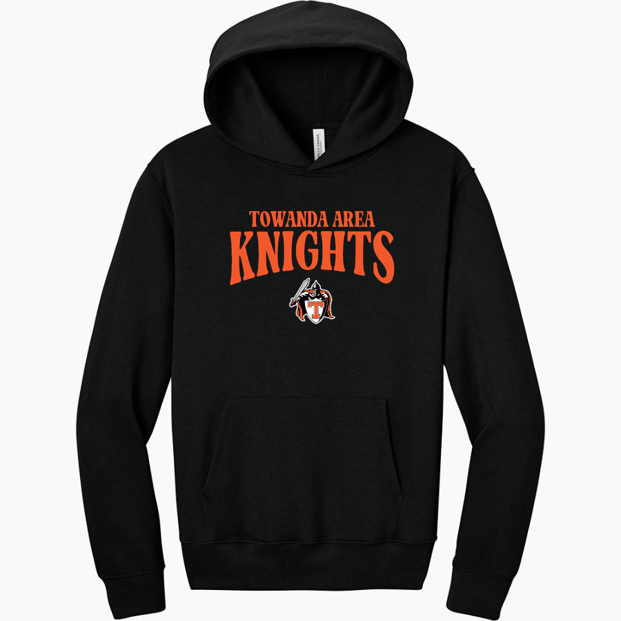 TOWANDA AREA SENIOR HIGH SCHOOL KNIGHTS <span class="pdp-name-mascot">TOWANDA AREA KNIGHTS</span> BELLA+CANVAS Unisex 10-Ounce Heavyweight Pullover Hoodie