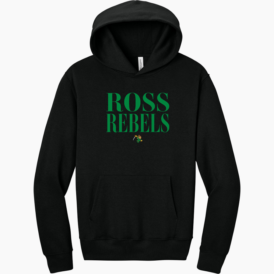 Ross Rebels <span class="pdp-name-mascot">Ross Rebels</span> BELLA+CANVAS Unisex 10-Ounce Heavyweight Pullover Hoodie