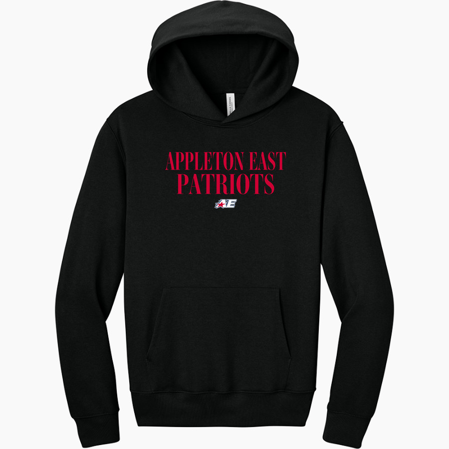 APPLETON EAST PATRIOTS <span class="pdp-name-mascot">EAST PATRIOTS</span> BELLA+CANVAS Unisex 10-Ounce Heavyweight Pullover Hoodie