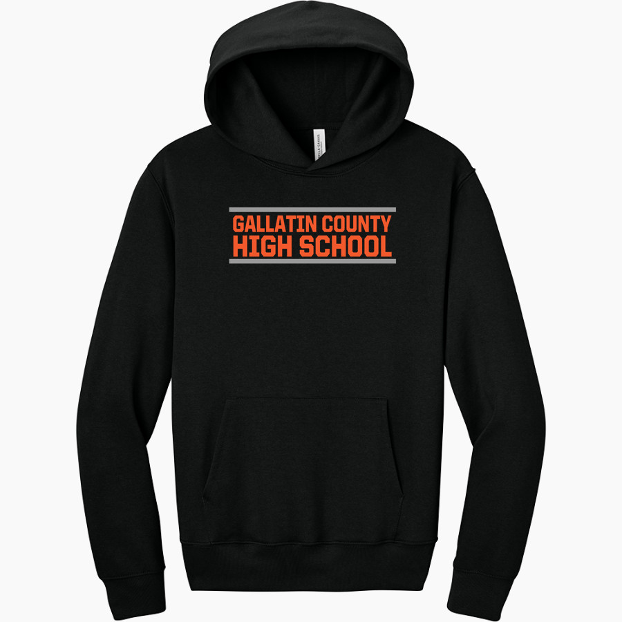 GALLATIN COUNTY HIGH SCHOOL HAWKS <span class="pdp-name-mascot">GALLATIN COUNTY HAWKS</span> BELLA+CANVAS Unisex 10-Ounce Heavyweight Pullover Hoodie