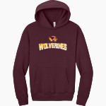 Au Gres-Sims HIGH SCHOOL WOLVERINES <span class="pdp-name-mascot">AU GRES - SIMS WOLVERINES</span> BELLA+CANVAS Unisex 10-Ounce Heavyweight Pullover Hoodie Front Thumbnail