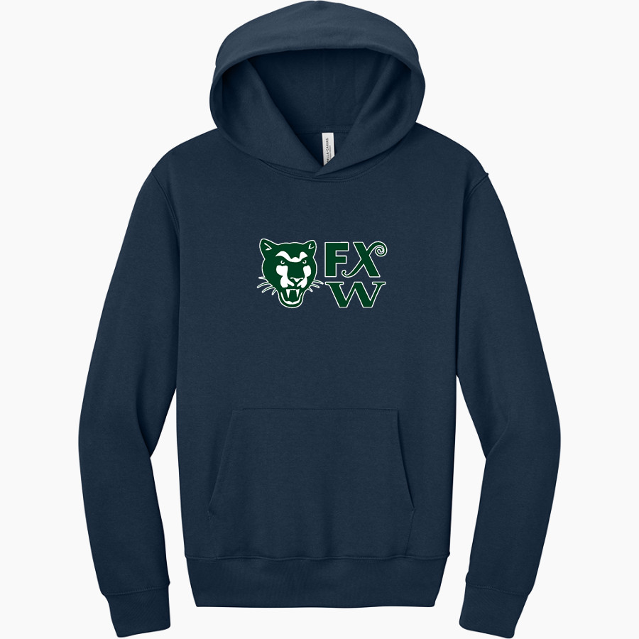 Frances Xavier Warde Jaguars <span class="pdp-name-mascot">Frances Xavier Warde School Jaguars</span> BELLA+CANVAS Unisex 10-Ounce Heavyweight Pullover Hoodie