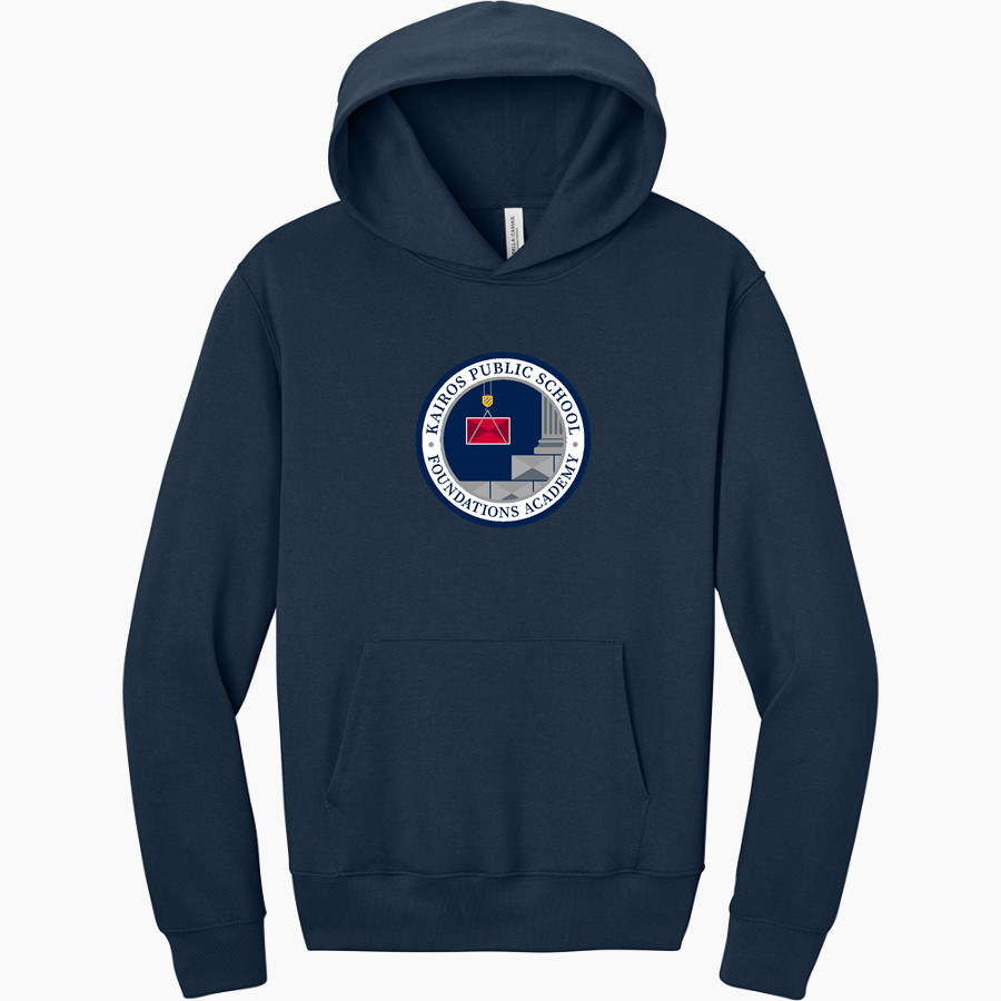 Kairos Public Schools Patriots <span class="pdp-name-mascot">Kairos Public Schools Patriots</span> BELLA+CANVAS Unisex 10-Ounce Heavyweight Pullover Hoodie