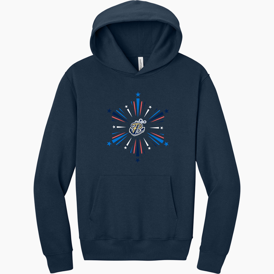 PEARL HIGH SCHOOL PIRATES <span class="pdp-name-mascot">PEARL PIRATES</span> BELLA+CANVAS Unisex 10-Ounce Heavyweight Pullover Hoodie