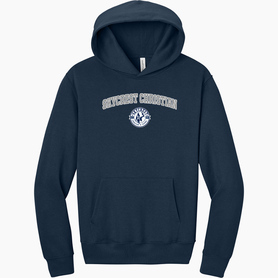 SKYCREST CHRISTIAN Skyhawks <span class="pdp-name-mascot">SKYCREST CHRISTIAN SCHOOL</span> BELLA+CANVAS Unisex 10-Ounce Heavyweight Pullover Hoodie