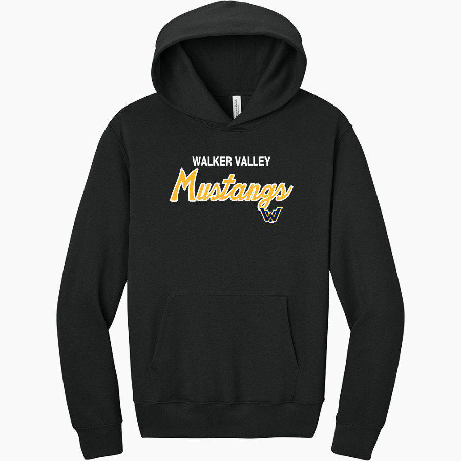WALKER VALLEY HIGH SCHOOL MUSTANGS BELLA+CANVAS Unisex 10-Ounce Heavyweight Pullover Hoodie