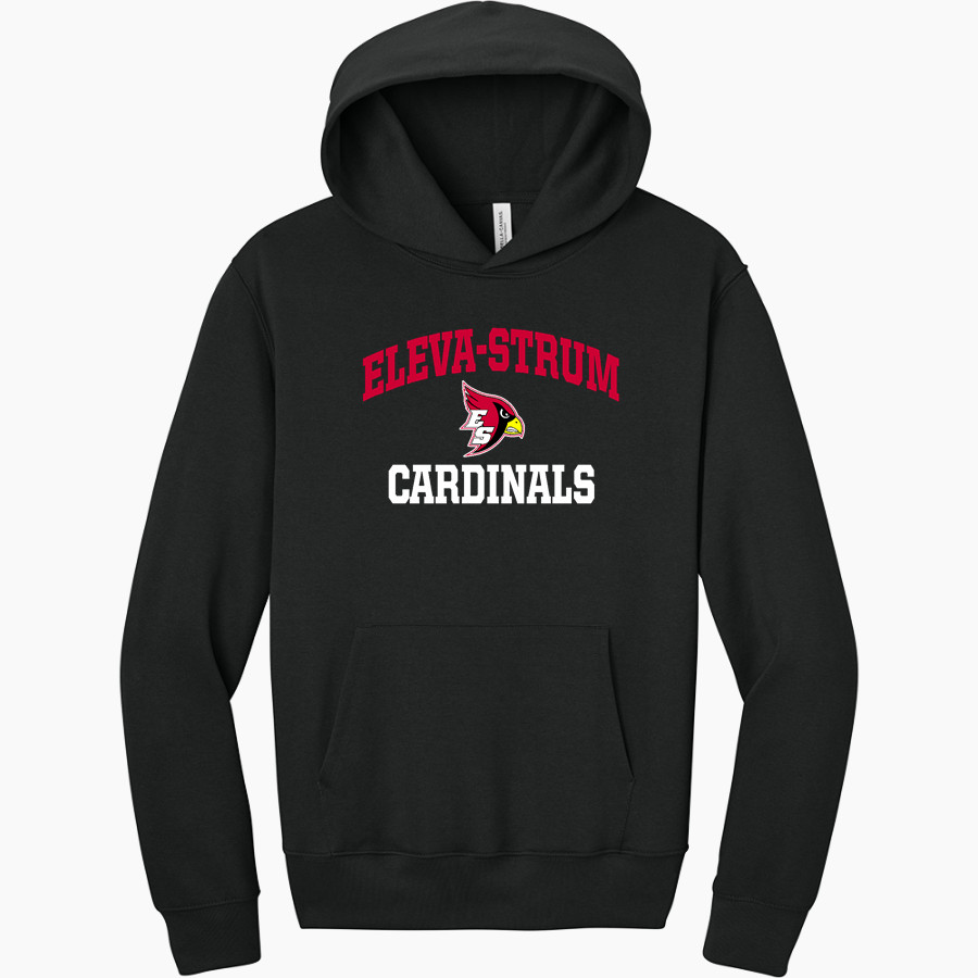 Eleva-Strum Cardinals BELLA+CANVAS Unisex 10-Ounce Heavyweight Pullover Hoodie