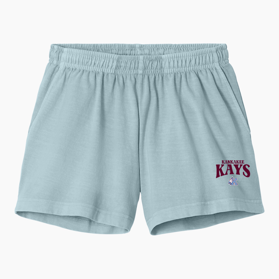 Kankakee Kays <span class="pdp-name-mascot">Kankakee High School Kays</span> BELLA+CANVAS Women's Heavyweight Garment-Dyed Short