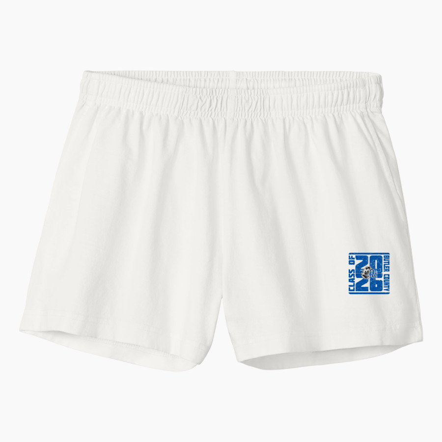 Butler County Bears <span class="pdp-name-mascot">Butler County Bears</span> BELLA+CANVAS Women's Heavyweight Garment-Dyed Short