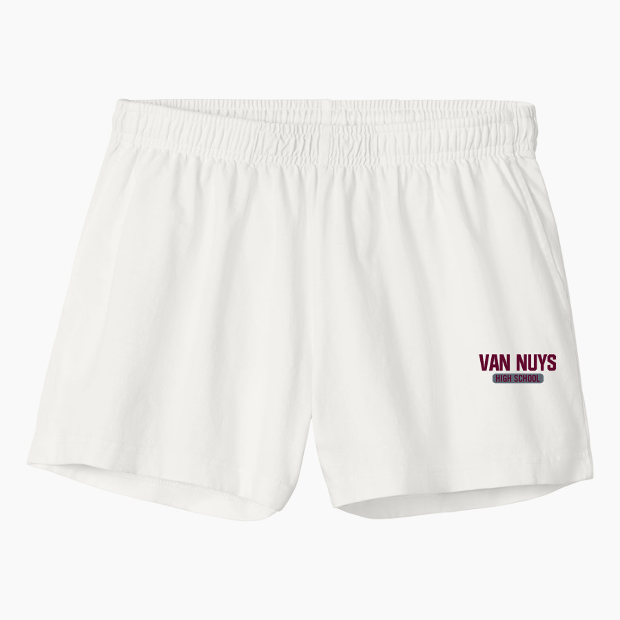 VAN NUYS HIGH SCHOOL WOLVES <span class="pdp-name-mascot">VAN NUYS WOLVES</span> BELLA+CANVAS Women's Heavyweight Garment-Dyed Short
