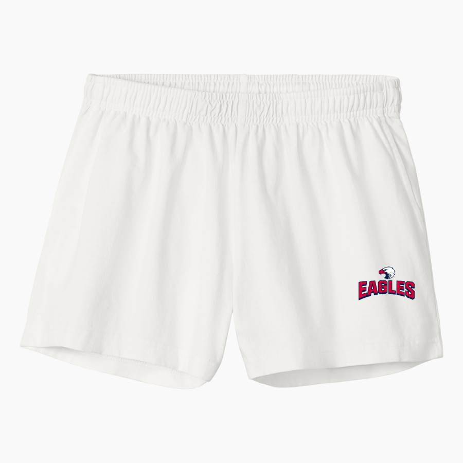 SPRINGSTEAD HIGH SCHOOL EAGLES <span class="pdp-name-mascot">SPRINGSTEAD EAGLES</span> BELLA+CANVAS Women's Heavyweight Garment-Dyed Short