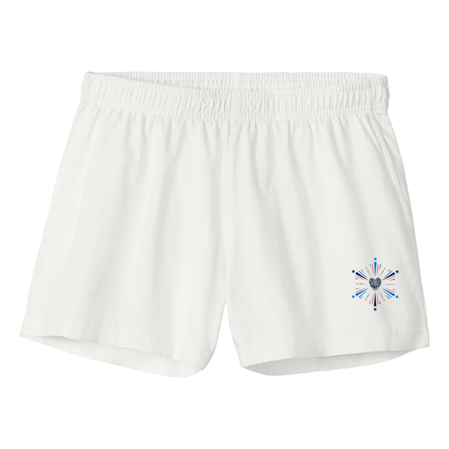 Schofield Rams <span class="pdp-name-mascot">Schofield Middle School Rams</span> BELLA+CANVAS Women's Heavyweight Garment-Dyed Short