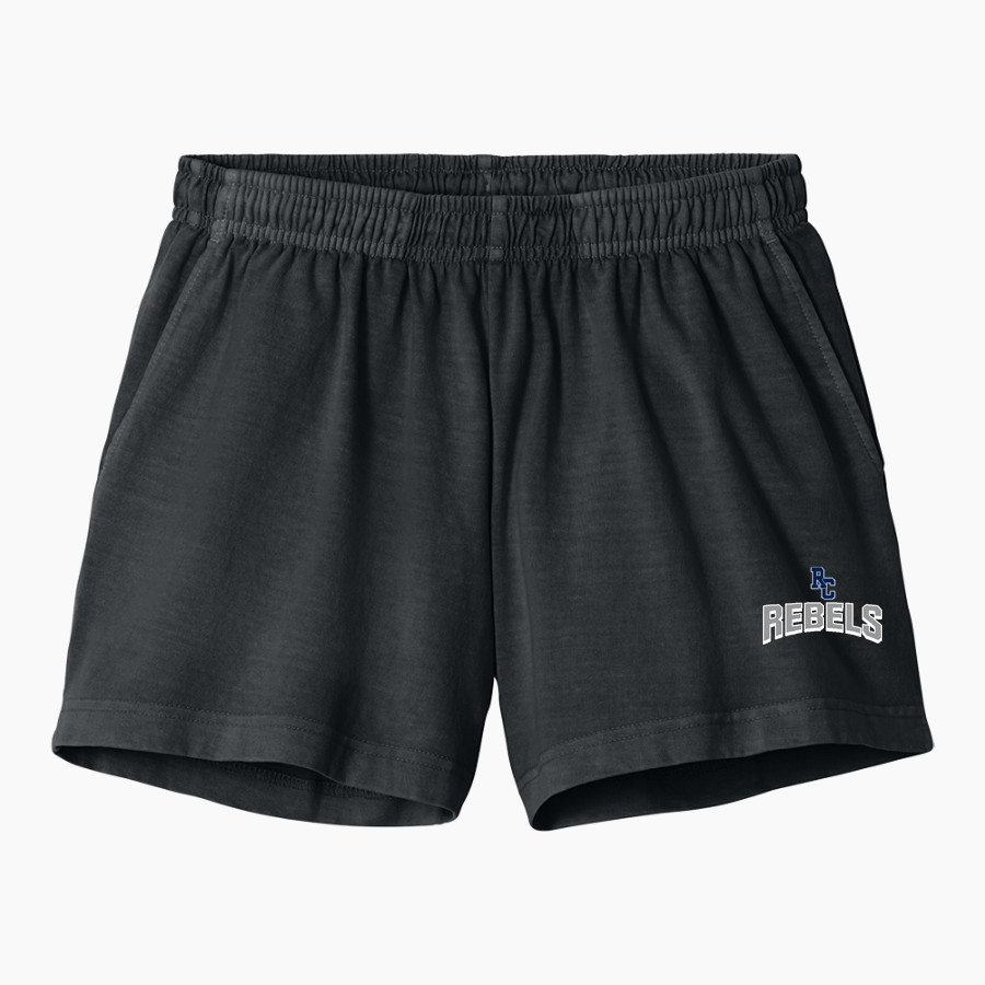 RITCHIE COUNTY HIGH SCHOOL REBELS <span class="pdp-name-mascot">RITCHIE COUNTY REBELS</span> BELLA+CANVAS Women's Heavyweight Garment-Dyed Short