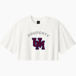 UNION MINE HIGH SCHOOL DIAMONDBACKS <span class="pdp-name-mascot">UNION MINE DIAMONDBACKS</span> BELLA+CANVAS Women's Heavyweight Garment-Dyed Cropped Tee Front Thumbnail