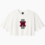 North Idaho Cardinals <span class="pdp-name-mascot">North Idaho College Cardinals</span> BELLA+CANVAS Women's Heavyweight Garment-Dyed Cropped Tee Front Thumbnail