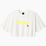Heatly Hornets <span class="pdp-name-mascot">Heatly Hornets</span> BELLA+CANVAS Women's Heavyweight Garment-Dyed Cropped Tee Front Thumbnail