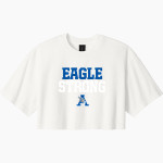 AHS leads official sideline store <span class="pdp-name-mascot">AIRPORT EAGLES</span> BELLA+CANVAS Women's Heavyweight Garment-Dyed Cropped Tee Front Thumbnail