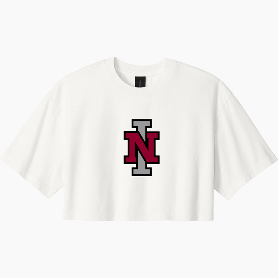 North Idaho Cardinals <span class="pdp-name-mascot">North Idaho College Cardinals</span> BELLA+CANVAS Women's Heavyweight Garment-Dyed Cropped Tee