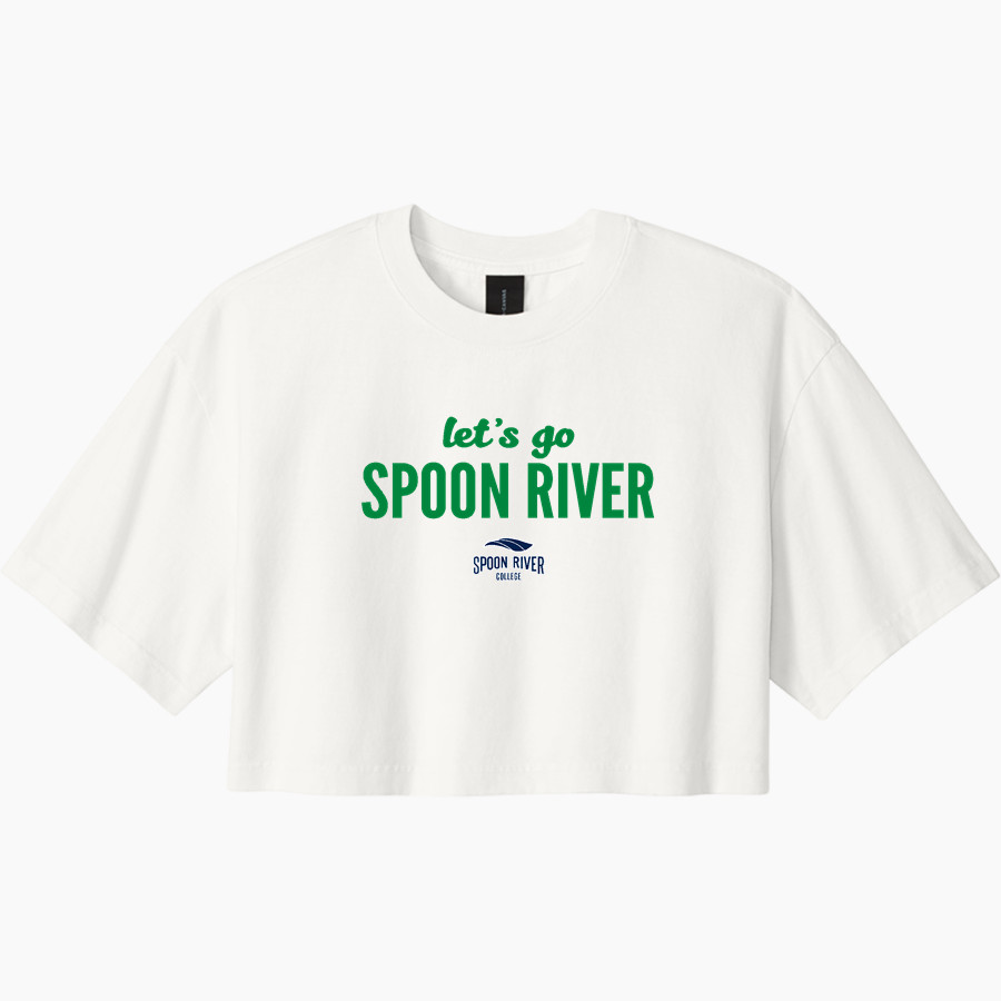 <span class="pdp-name-mascot">Spoon River Snappers</span> BELLA+CANVAS Women's Heavyweight Garment-Dyed Cropped Tee