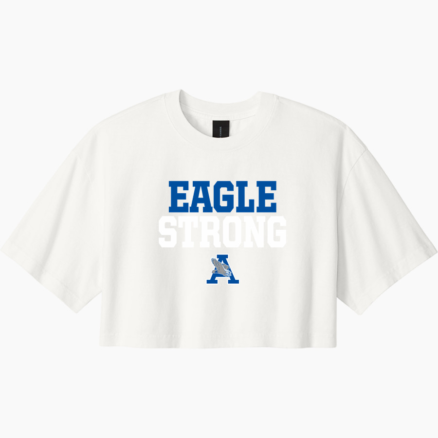 AHS leads official sideline store <span class="pdp-name-mascot">AIRPORT EAGLES</span> BELLA+CANVAS Women's Heavyweight Garment-Dyed Cropped Tee