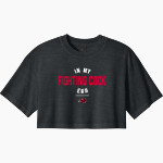 COCKE COUNTY HIGH SCHOOL FIGHTING COCKS <span class="pdp-name-mascot">COCKE COUNTY FIGHTING COCKS</span> BELLA+CANVAS Women's Heavyweight Garment-Dyed Cropped Tee Front Thumbnail