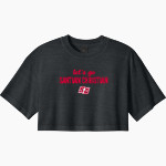 SANTIAM CHRISTIAN HIGH SCHOOL EAGLES <span class="pdp-name-mascot">SANTIAM CHRISTIAN EAGLES</span> BELLA+CANVAS Women's Heavyweight Garment-Dyed Cropped Tee Front Thumbnail