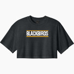 PETTISVILLE BLACKBIRDS ONLINE STORE <span class="pdp-name-mascot">PETTISVILLE BLACKBIRDS</span> BELLA+CANVAS Women's Heavyweight Garment-Dyed Cropped Tee Front Thumbnail