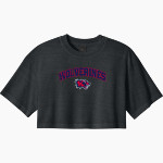 Frontier Academy Wolverines <span class="pdp-name-mascot">Frontier Academy Wolverines</span> BELLA+CANVAS Women's Heavyweight Garment-Dyed Cropped Tee Front Thumbnail