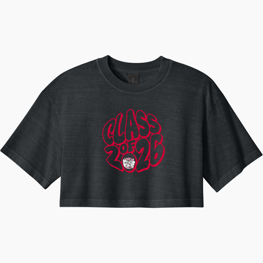 Morehead Raiders <span class="pdp-name-mascot">Morehead Raiders</span> BELLA+CANVAS Women's Heavyweight Garment-Dyed Cropped Tee