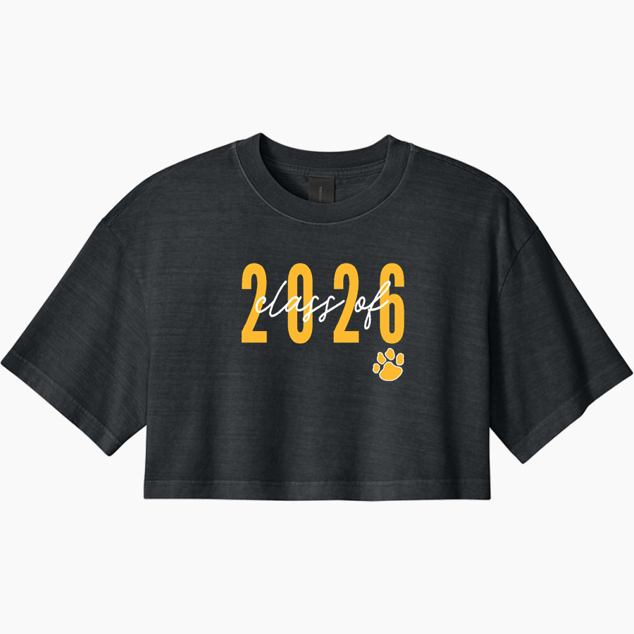 Mankato East Cougars <span class="pdp-name-mascot">Mankato East Cougars</span> BELLA+CANVAS Women's Heavyweight Garment-Dyed Cropped Tee