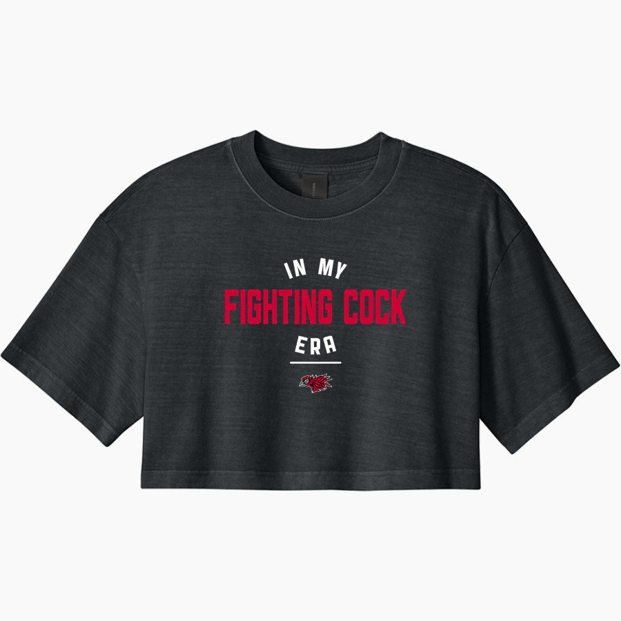 COCKE COUNTY HIGH SCHOOL FIGHTING COCKS <span class="pdp-name-mascot">COCKE COUNTY FIGHTING COCKS</span> BELLA+CANVAS Women's Heavyweight Garment-Dyed Cropped Tee