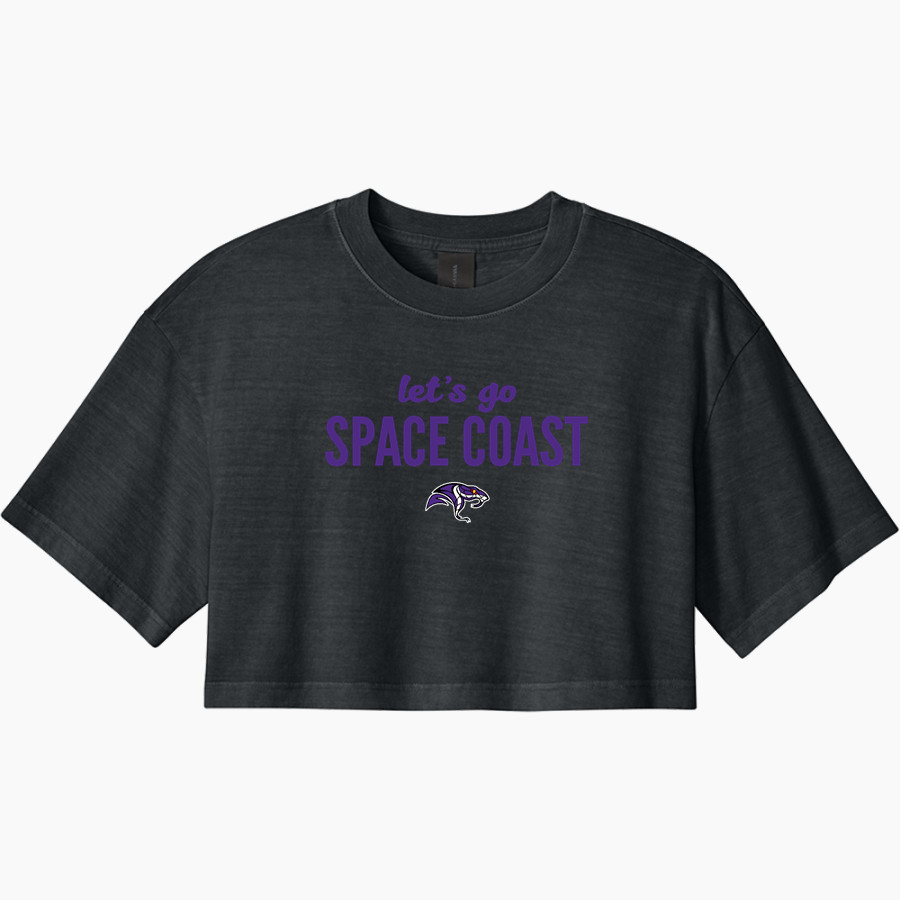 SPACE COAST HIGH SCHOOL VIPERS <span class="pdp-name-mascot">SPACE COAST VIPERS</span> BELLA+CANVAS Women's Heavyweight Garment-Dyed Cropped Tee