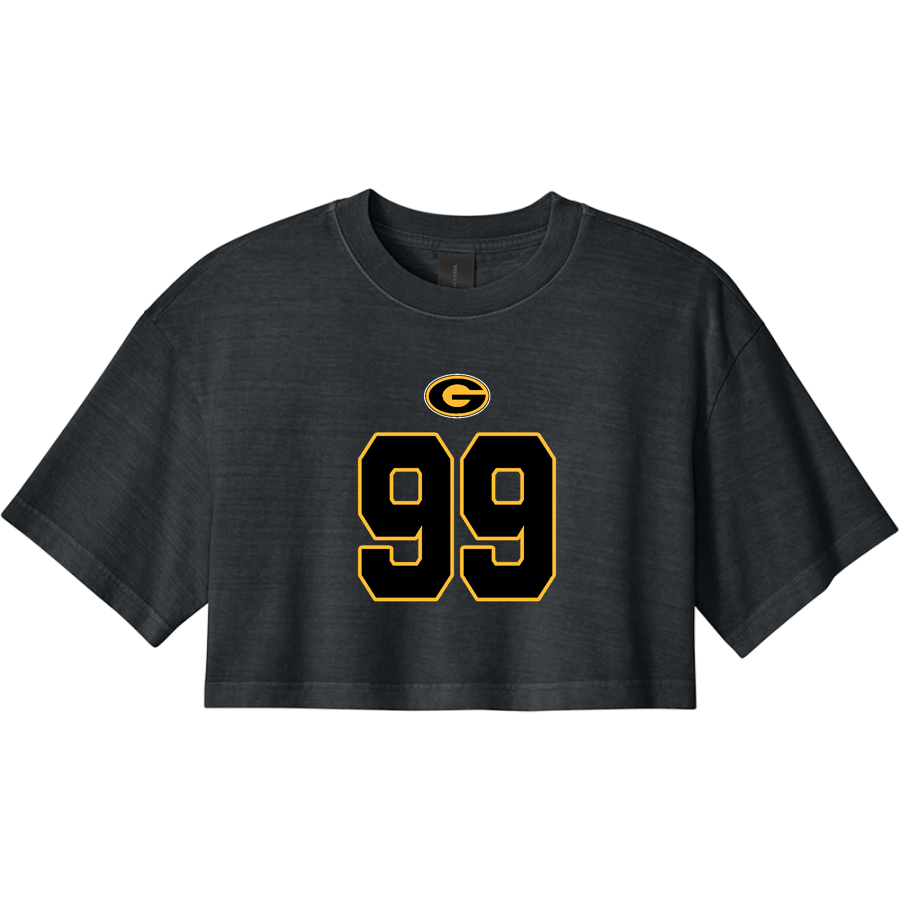 GATESVILLE ISD Sideline Store <span class="pdp-name-mascot">GATESVILLE FIGHTIN' HORNETS</span> BELLA+CANVAS Women's Heavyweight Garment-Dyed Cropped Tee