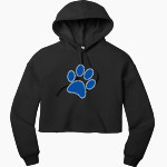 Crow Tigers <span class="pdp-name-mascot">Crow Middle School Tigers</span> Bella+Canvas Women's Sponge Fleece Cropped-Fleece Hoodie Front Thumbnail