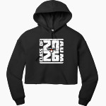 AUM Warhawks Bella+Canvas Women's Sponge Fleece Cropped Fleece Hoodie Front Thumbnail