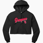 SWARTZ CREEK HIGH SCHOOL DRAGONS <span class="pdp-name-mascot">SWARTZ CREEK DRAGONS</span> Bella+Canvas Women's Sponge Fleece Cropped-Fleece Hoodie Front Thumbnail
