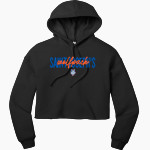 SAINT JOSEPH'S CATHOLIC ACADEMY <span class="pdp-name-mascot">SAINT JOSEPHS Wolves</span> Bella+Canvas Women's Sponge Fleece Cropped-Fleece Hoodie Front Thumbnail