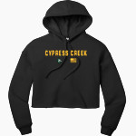 Cypress Creek Coyotes Bella+Canvas Women's Sponge Fleece Cropped Fleece Hoodie Front Thumbnail