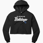 YELLOW SPRINGS HIGH SCHOOL BULLDOGS <span class="pdp-name-mascot">YELLOW SPRINGS BULLDOGS</span> Bella+Canvas Women's Sponge Fleece Cropped-Fleece Hoodie Front Thumbnail