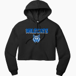 WELCH HIGH SCHOOL WILDCATS <span class="pdp-name-mascot">WELCH WILDCATS</span> Bella+Canvas Women's Sponge Fleece Cropped-Fleece Hoodie Front Thumbnail