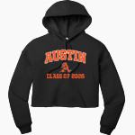 AUSTIN HIGH SCHOOL BLACK BEARS <span class="pdp-name-mascot">AUSTIN BLACK BEARS</span> Bella+Canvas Women's Sponge Fleece Cropped-Fleece Hoodie Front Thumbnail