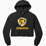Computech Tigers <span class="pdp-name-mascot">Computech Middle School Tigers</span> Bella+Canvas Women's Sponge Fleece Cropped-Fleece Hoodie Front Thumbnail