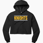 Eastern Panhandle Prep Academy Knights <span class="pdp-name-mascot">Eastern Panhandle Prep Academy Knights</span> Bella+Canvas Women's Sponge Fleece Cropped-Fleece Hoodie Front Thumbnail