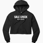 SALE CREEK Panthers Online Store <span class="pdp-name-mascot">SALE CREEK PANTHERS /LADY</span> Bella+Canvas Women's Sponge Fleece Cropped-Fleece Hoodie Front Thumbnail