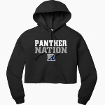 RANNEY SCHOOL PANTHERS <span class="pdp-name-mascot">THE RANNEY PANTHERS</span> Bella+Canvas Women's Sponge Fleece Cropped-Fleece Hoodie Front Thumbnail