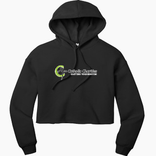 Bella+Canvas Women's Sponge Fleece Cropped Fleece Hoodie