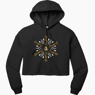 Bella+Canvas Women's Sponge Fleece Cropped Fleece Hoodie